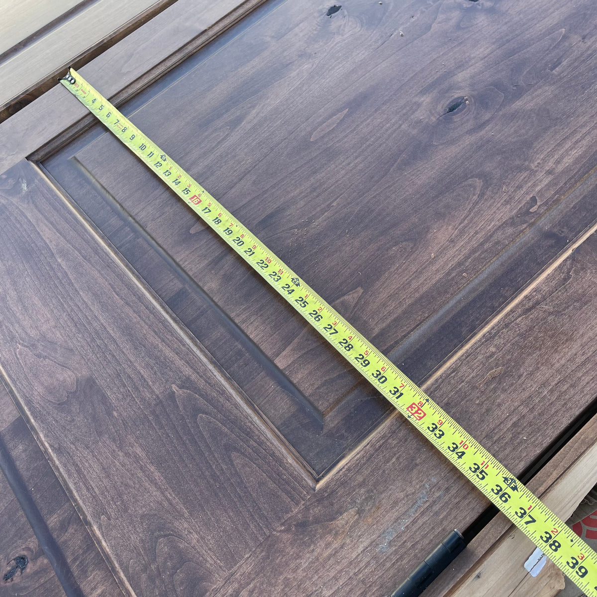 KROSSWOOD French Double Doors 80"x36" (single door) Knotty Alder Wood (AS-IS)