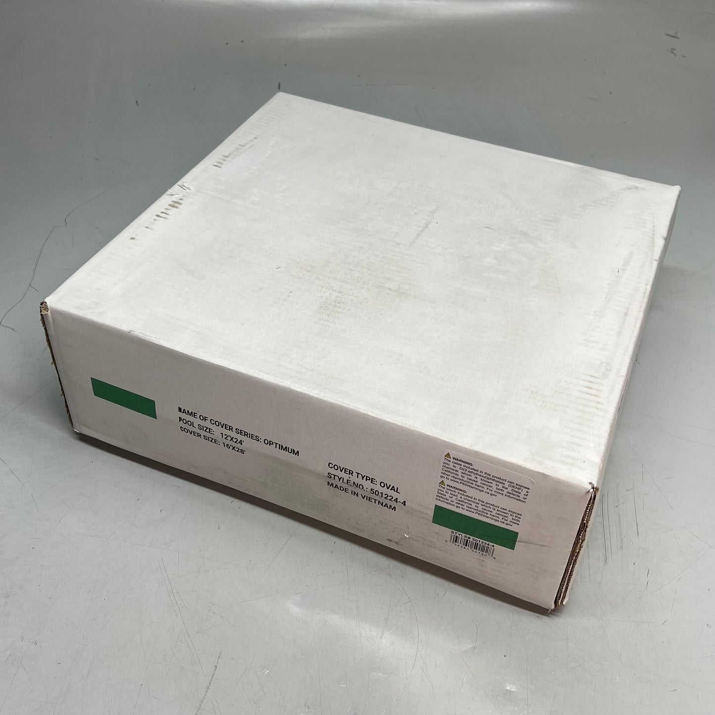 ZA@ ROBELLE Optimum Oval Winter Pool Cover For Above Ground 16'x28'  Green 501224-4 A