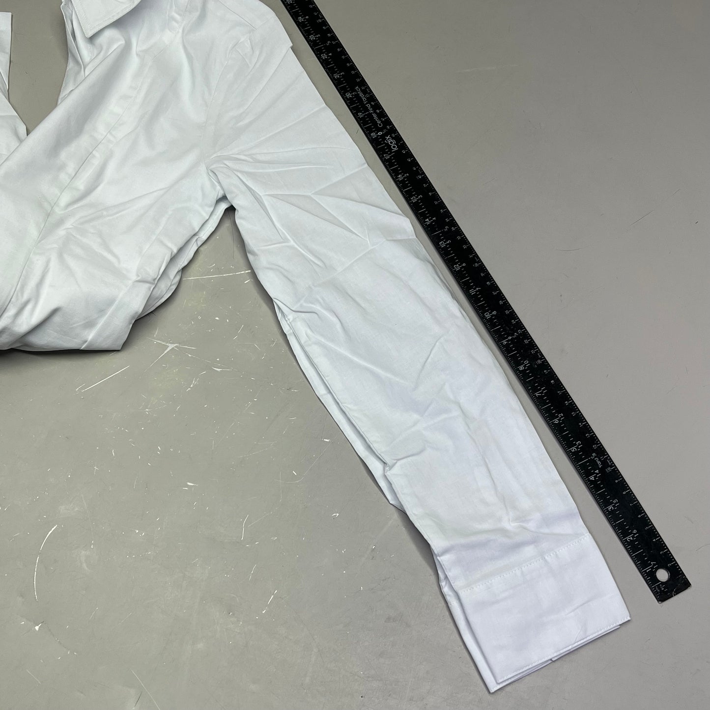 STEVE MADDEN Fit & Flare Shirt Dress Long Sleeve Button Cuff Women's Sz XS Cloud