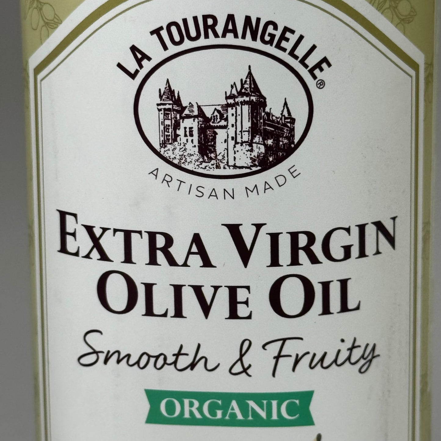 ZA@ LA TOURANGELLE Organic Extra Olive Oil Smooth & Fruity Cold Pressed 25.4oz BB 12/25 As-is