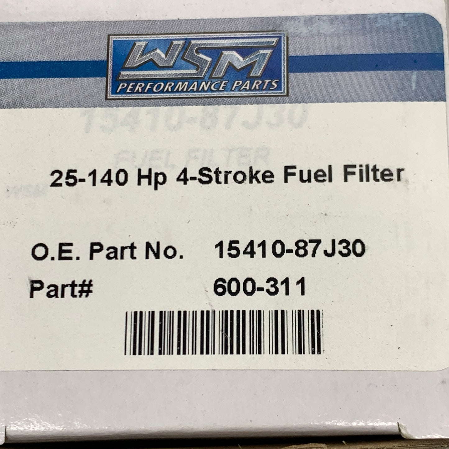 WSM Suzuki Fuel Filter DF 25 THRU DF 140 -15410-87J30 4" x 3" Teal 600-311