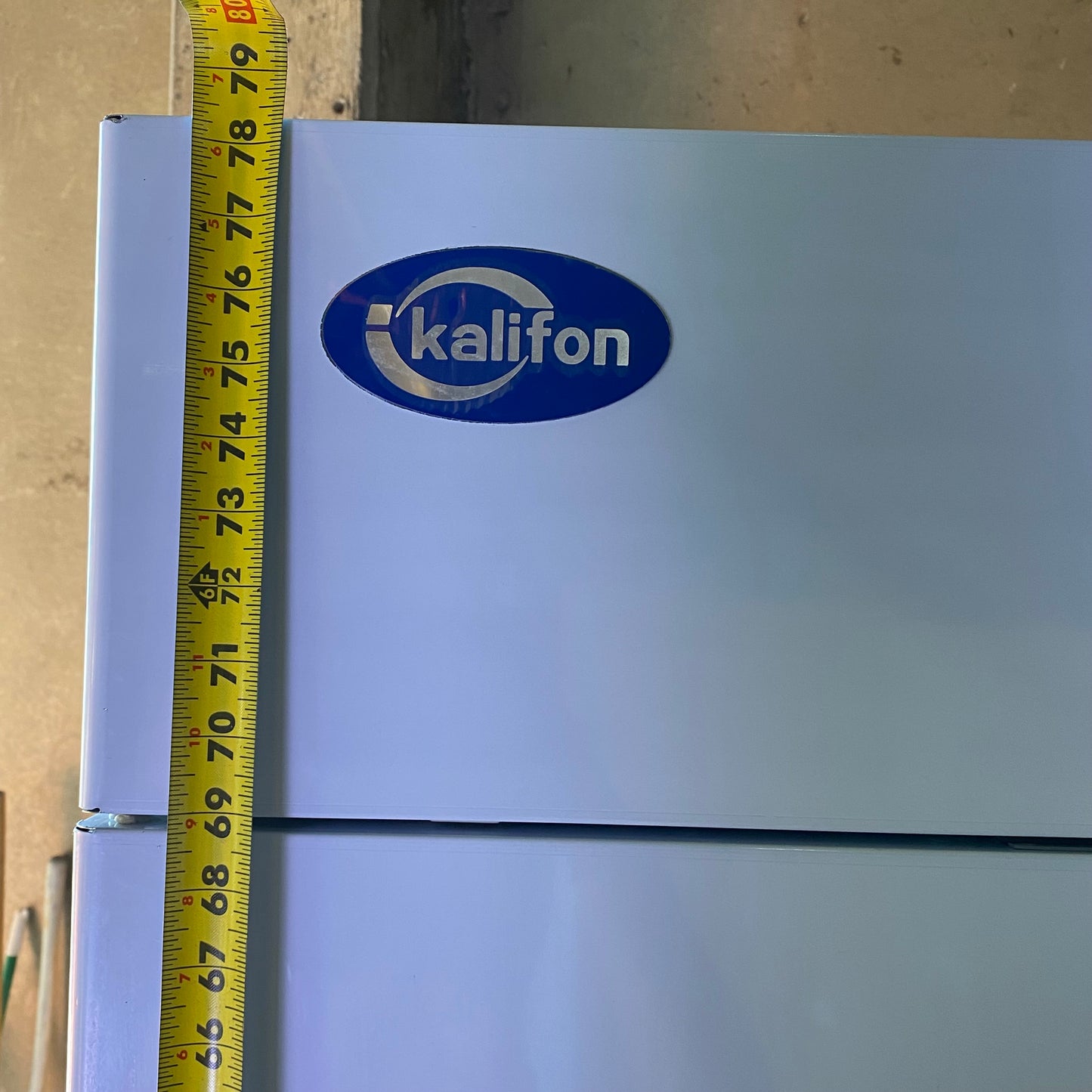Z@ KALIFON Double Solid Door Stanless Steel Commercial Freezer 54"W x 78"H x 31"L Steel KF-49B