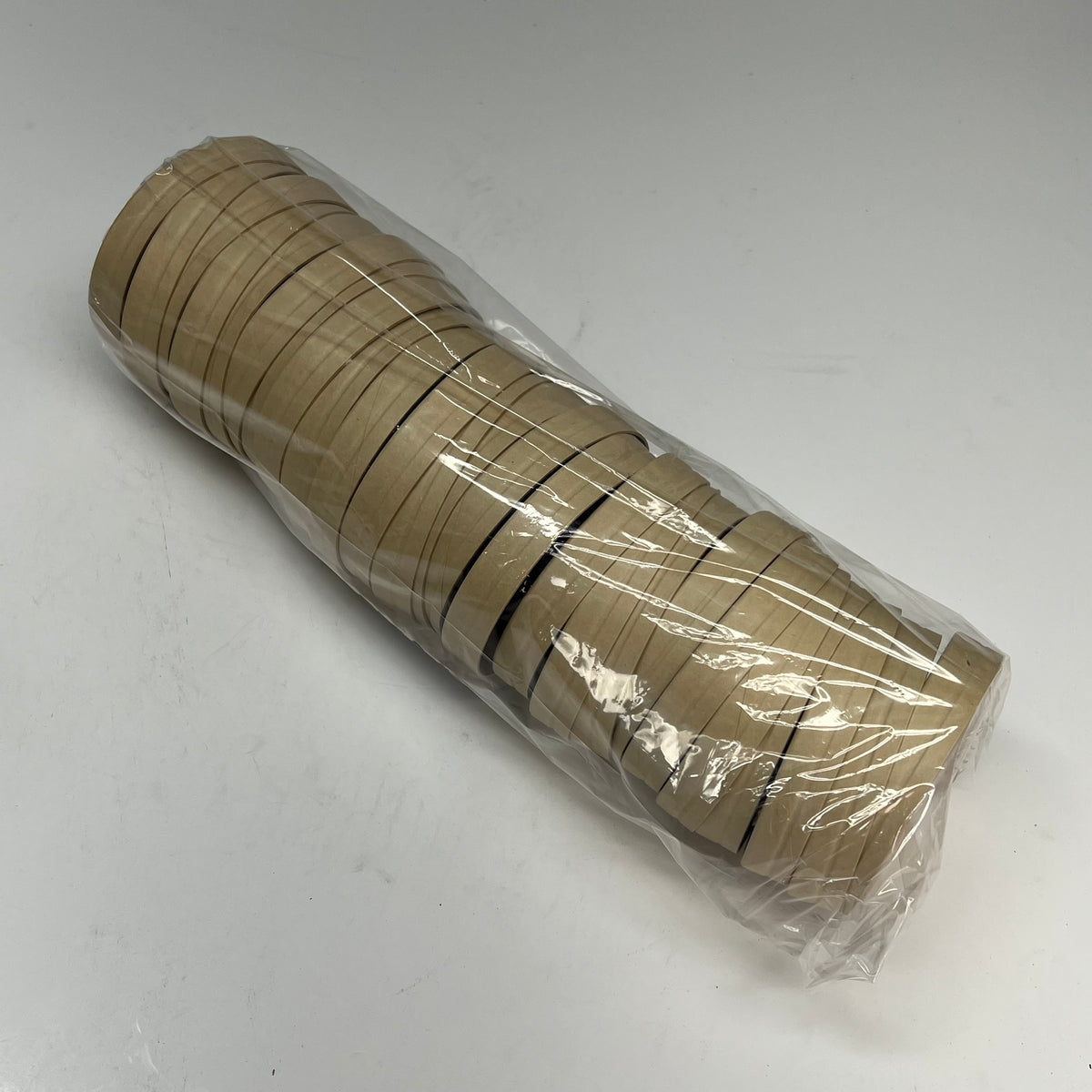 RESTAURANTWARE (200 PACK) Bio Tek Round Bamboo Paper Soup Container Fits 16oz Tan RWA0164