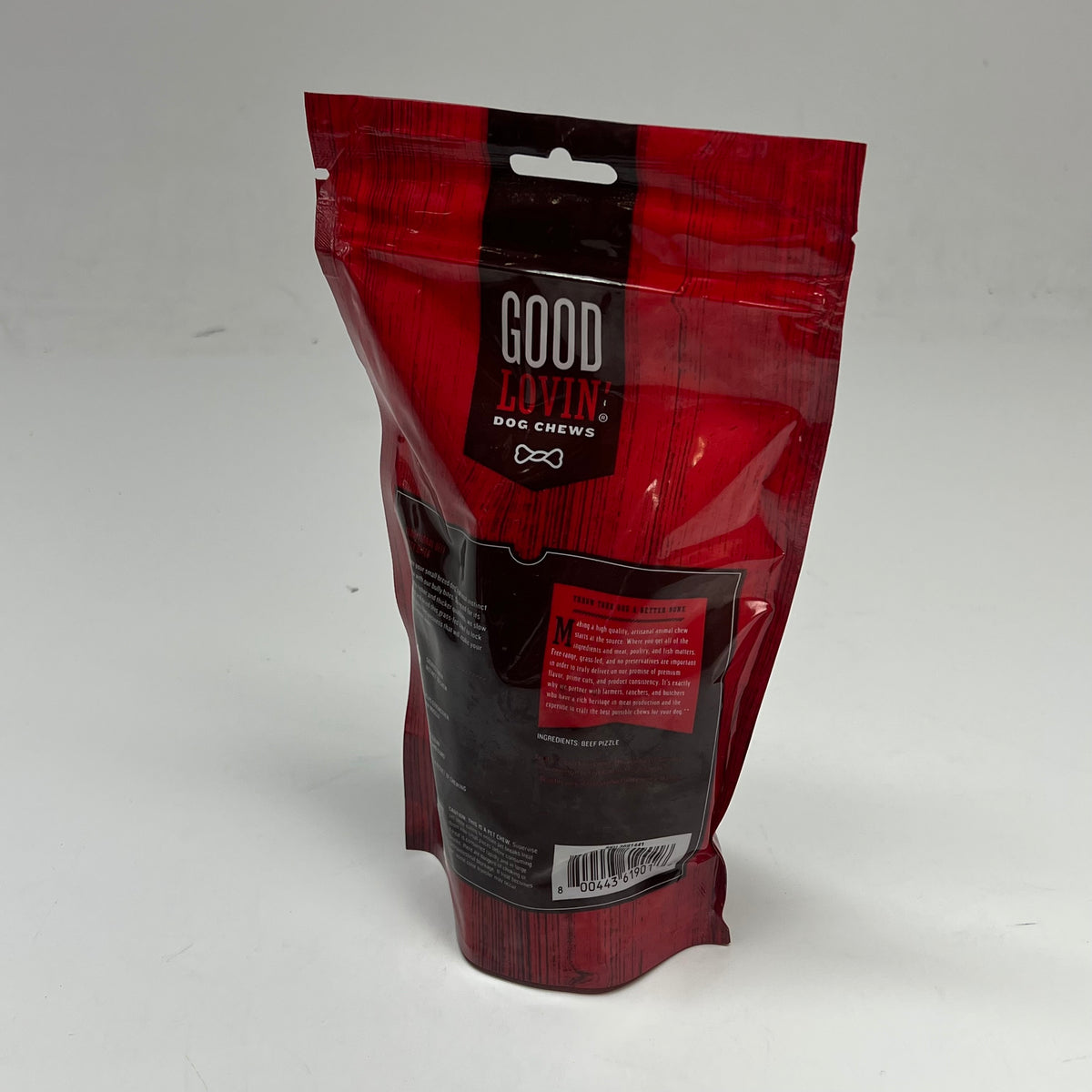 GOOD LOVIN (3 PACK) Dog Chews Traditional Beef Bully Bites Treats 8oz BB 02/27