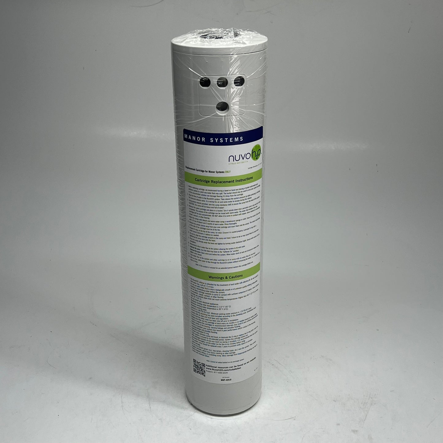 NUVO H2O Manor Duo Replacement Cartridge Approx. 50,000 Gal or 6 Mo 711153