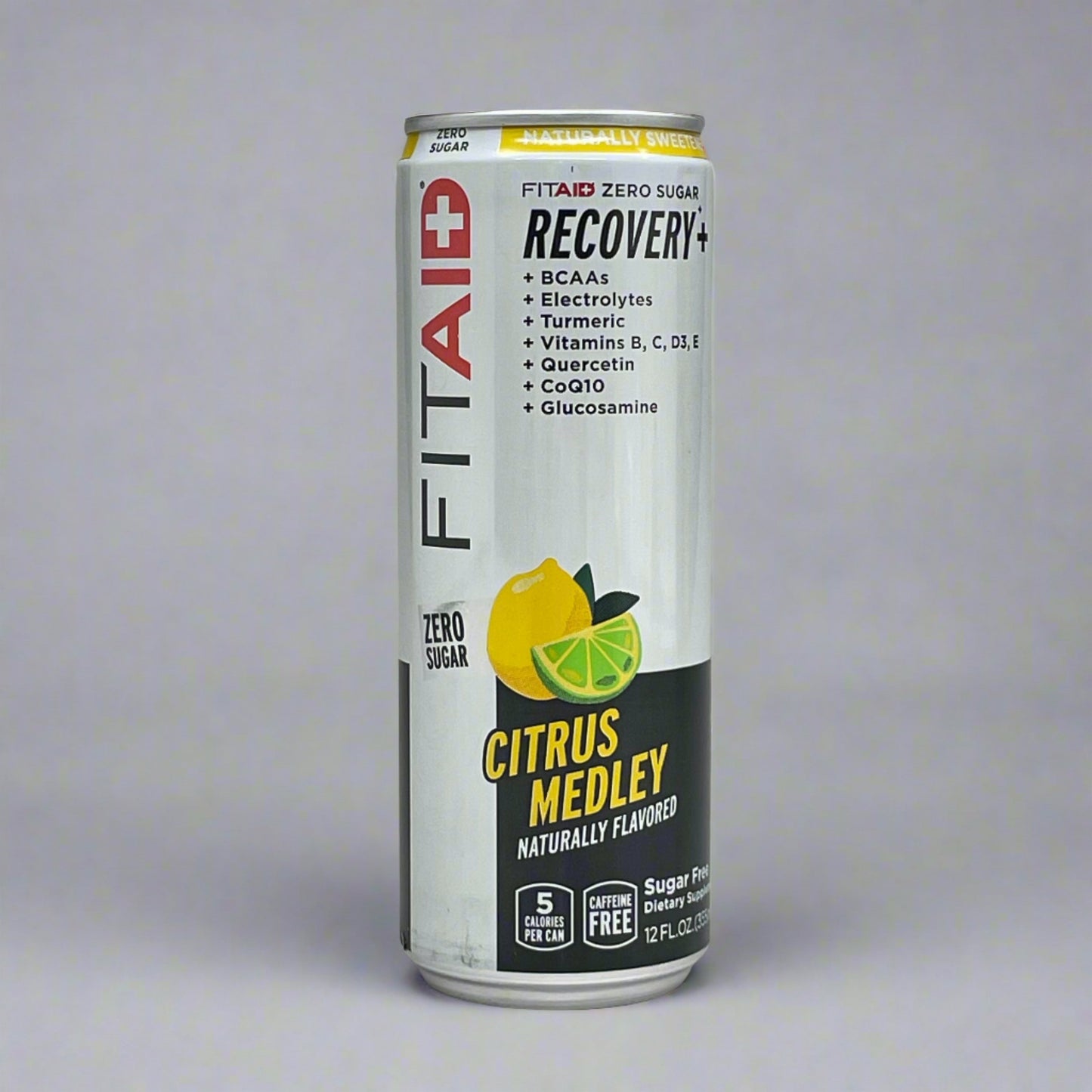 FITAID (12 PACK) RECOVERY Zero Sugar Post-Workout Citrus Medley 5 Cal 12 oz 7/25