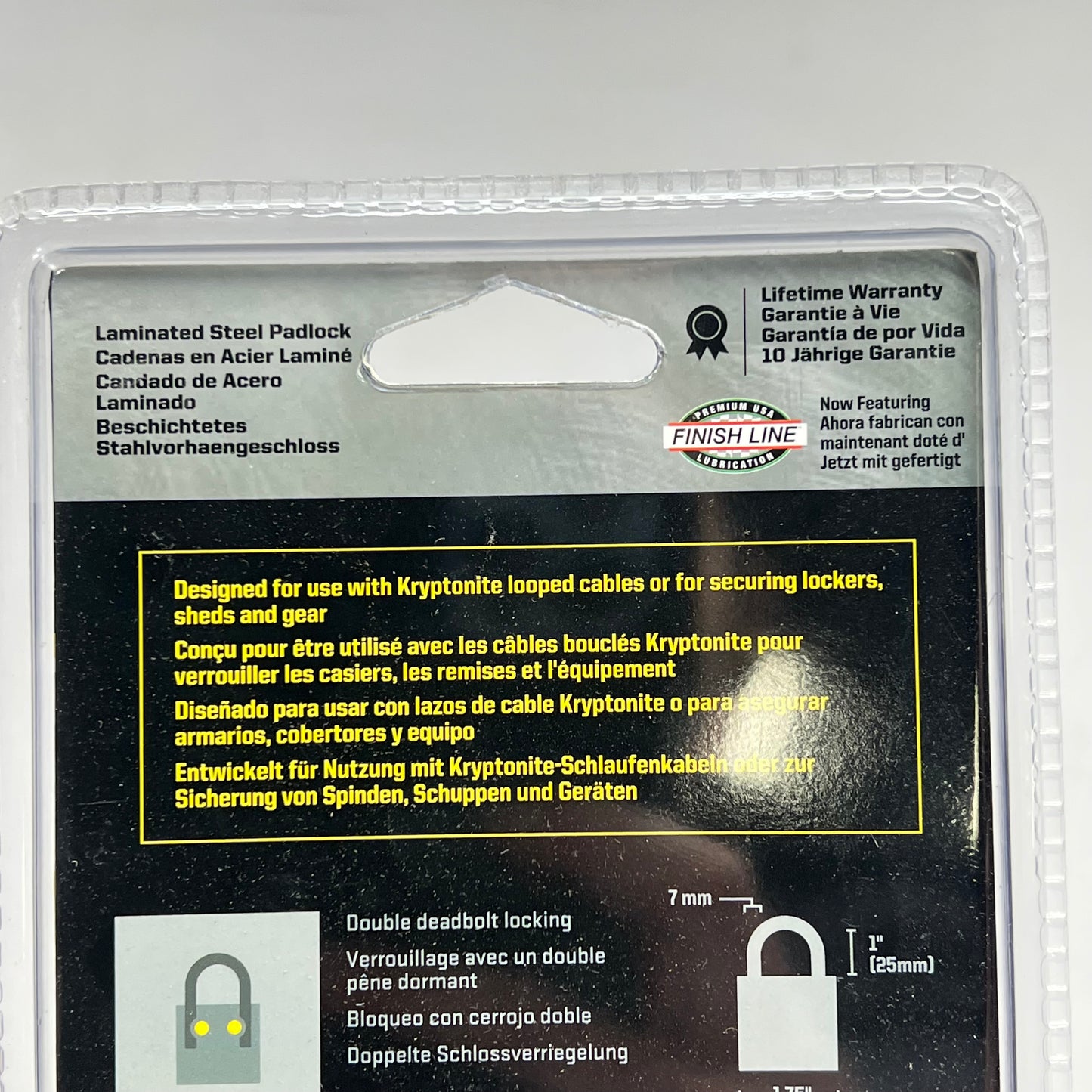 KRYPTONITE (2 PACK) Laminated Steel Padlock  1 3/4" (45MM) Chrome/Black