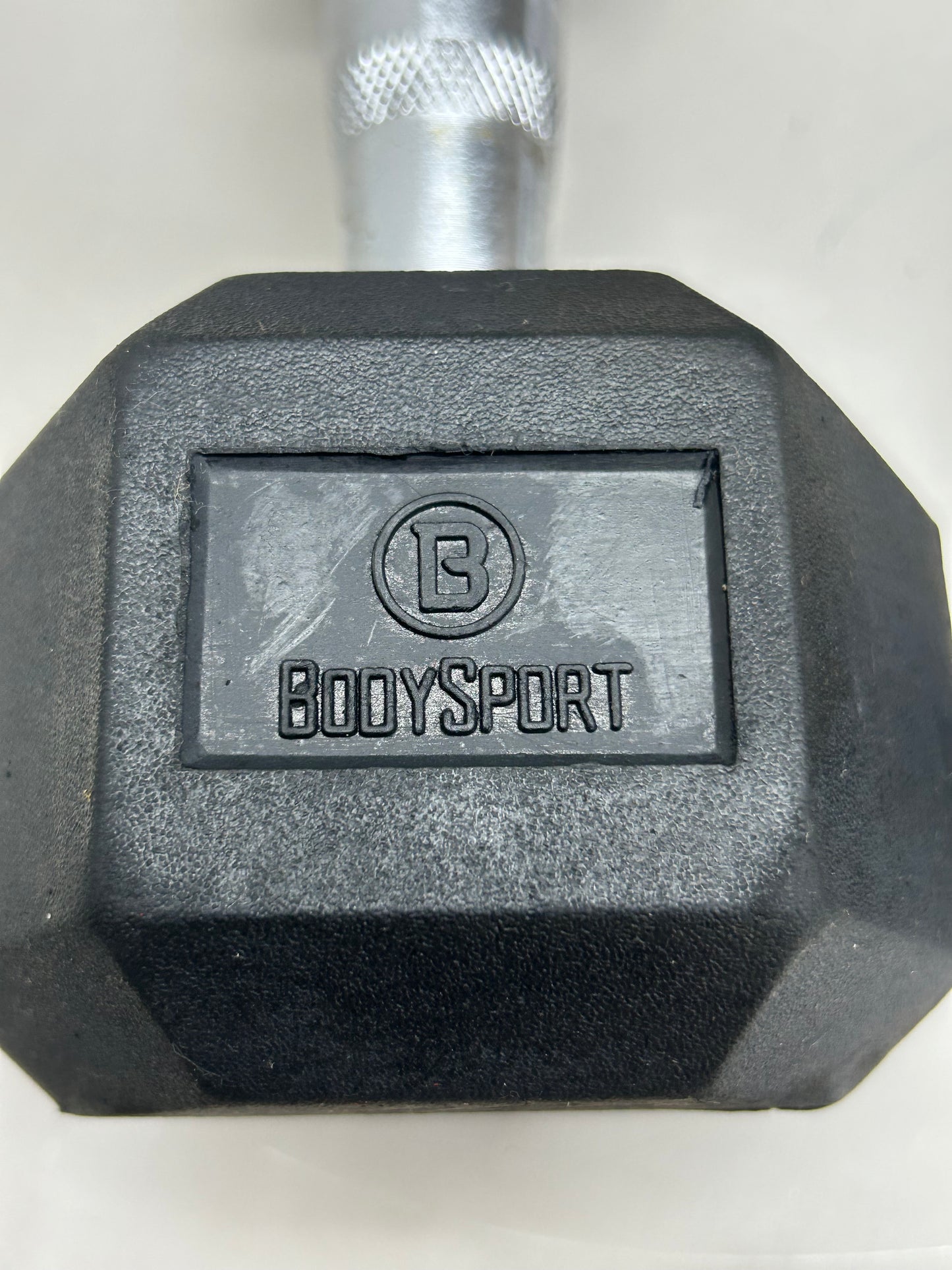 BODY SPORT (2 Pack) Rubber Encased Hex Dumbbells 10lbs Black BDSRSDB10