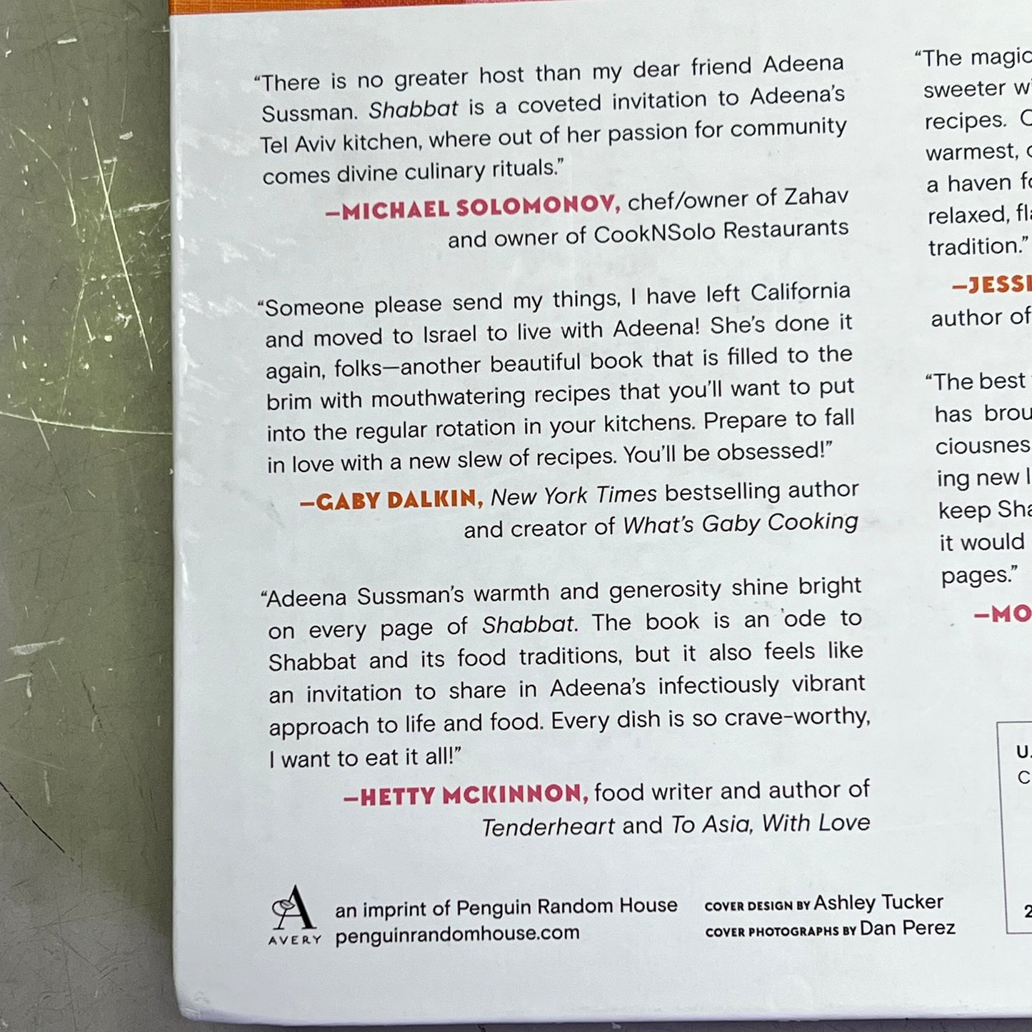 SHABBAT Hardback Recipe Book By Adeena Sussman "From My Table To Yours"