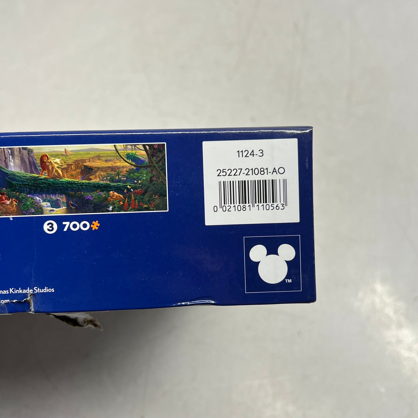 ZA@ DISNEY Multiple Panoramic Jigsaw Puzzle Of Disney Scenes 300, 500 & 700 Piece 1124-3 (As-Is - Damaged Back of Box)
