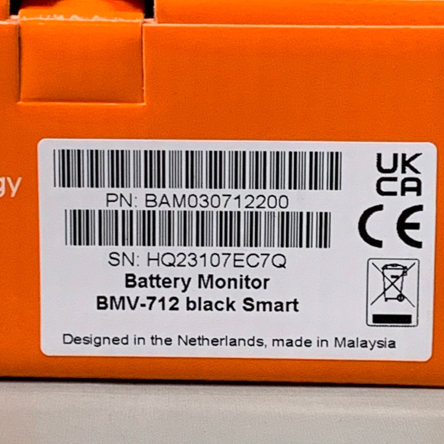 VICTRON Energy Smart Battery Monitor Black BMV-712 BAM030712200