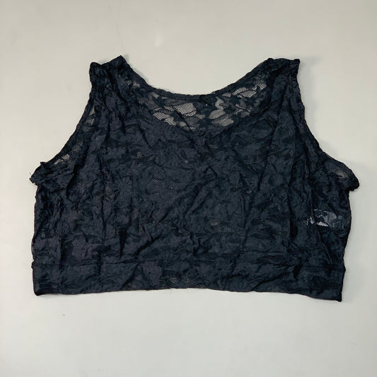 HALFTEE Full Lace Tank Nylon & Spandex Blend Floral Black 3XL (23)