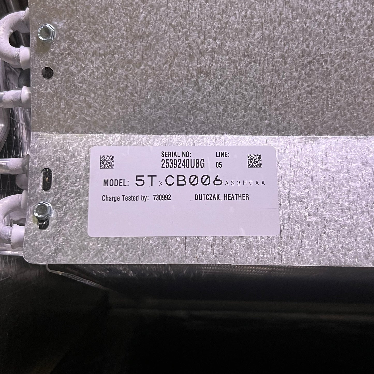 TRONE Evaporator Coil 010 'D' Cabinet 5Ton 5TXCB006AS3HCA (New-Other)