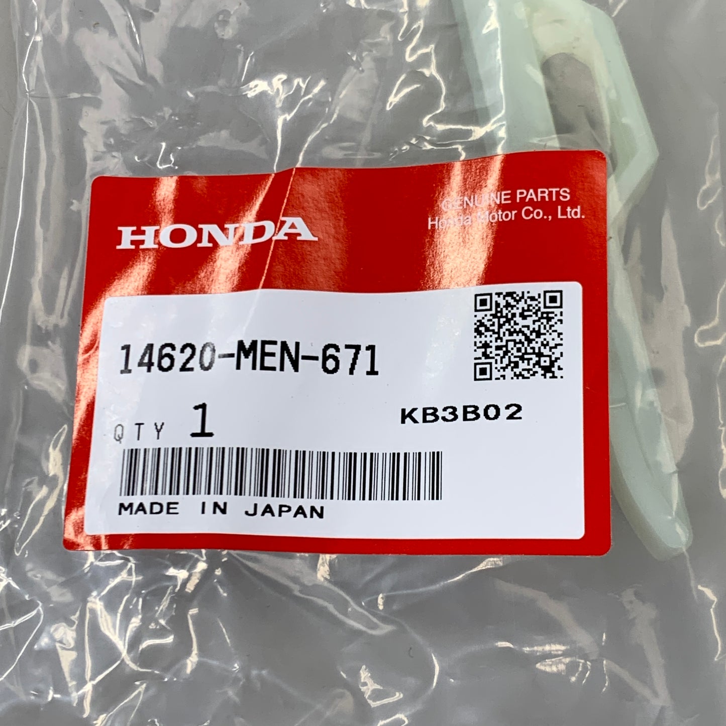 HONDA Cam Chain Guide KB3BO2 14620-MEN-671 OEM