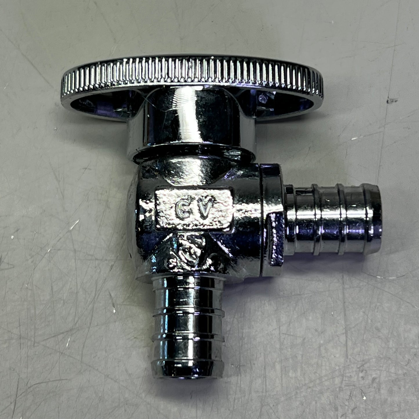 CROWN (5 Pack) Turn Supply Stop Valve 1/4", Chrome