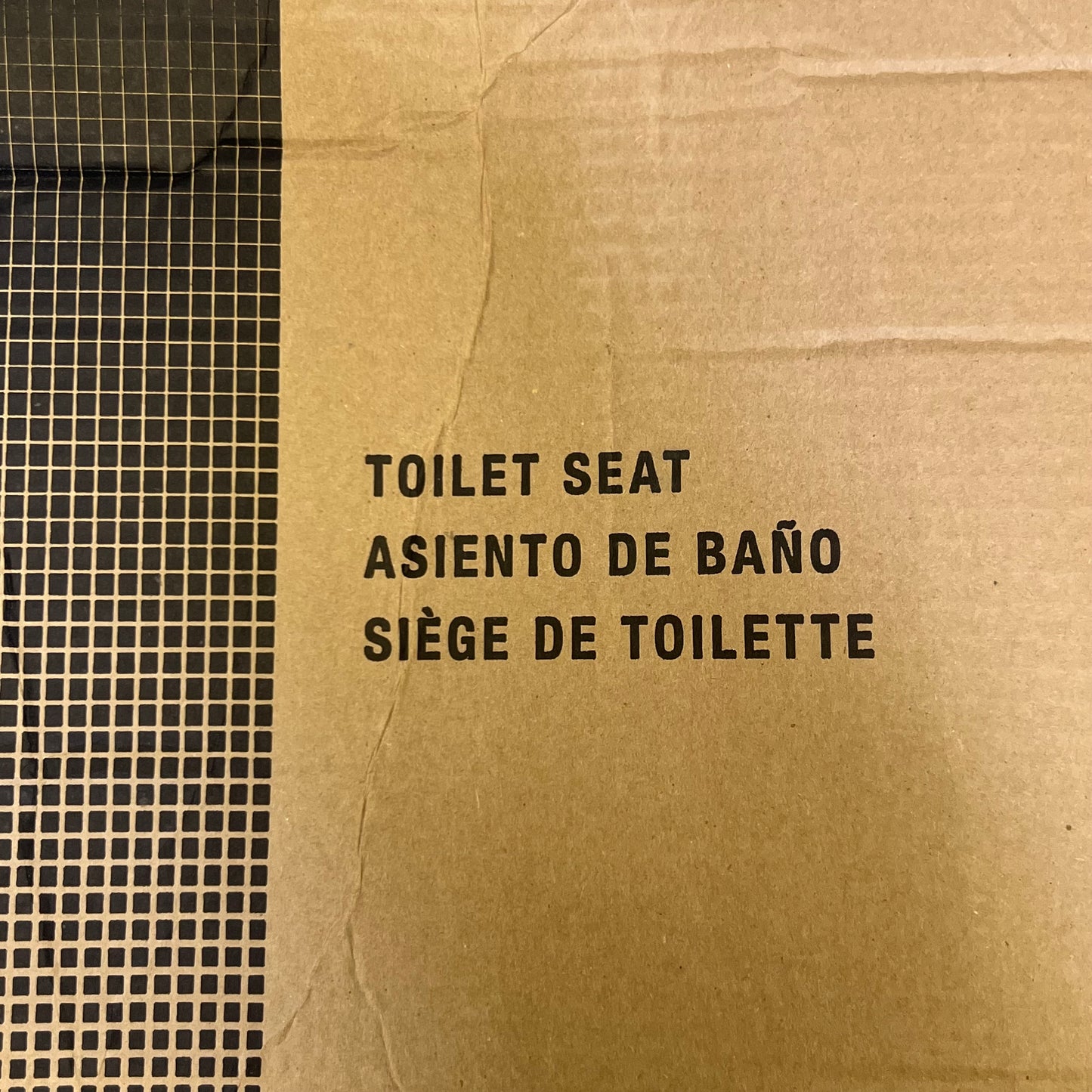 OLSONITE Elongated Plastic Toilet Seat, White 95SSCT000 (New Other, Distressed Box)