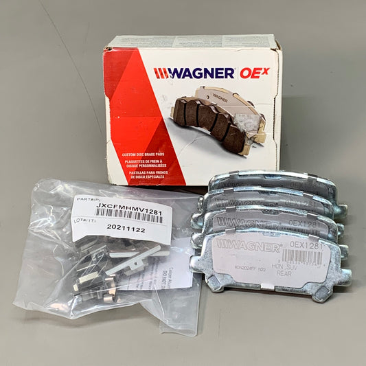 WAGNER OEx Premium Ceramic Disc Brake Pad Set 4 1/2" x 1 1/2" OEX1281