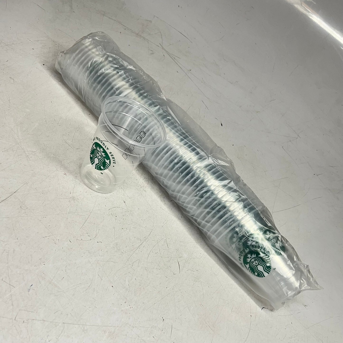ZA@ PACTIV EVERGREEN (1000 PACK) Iced Grande Starbucks Cup 16oz Clear 11153354