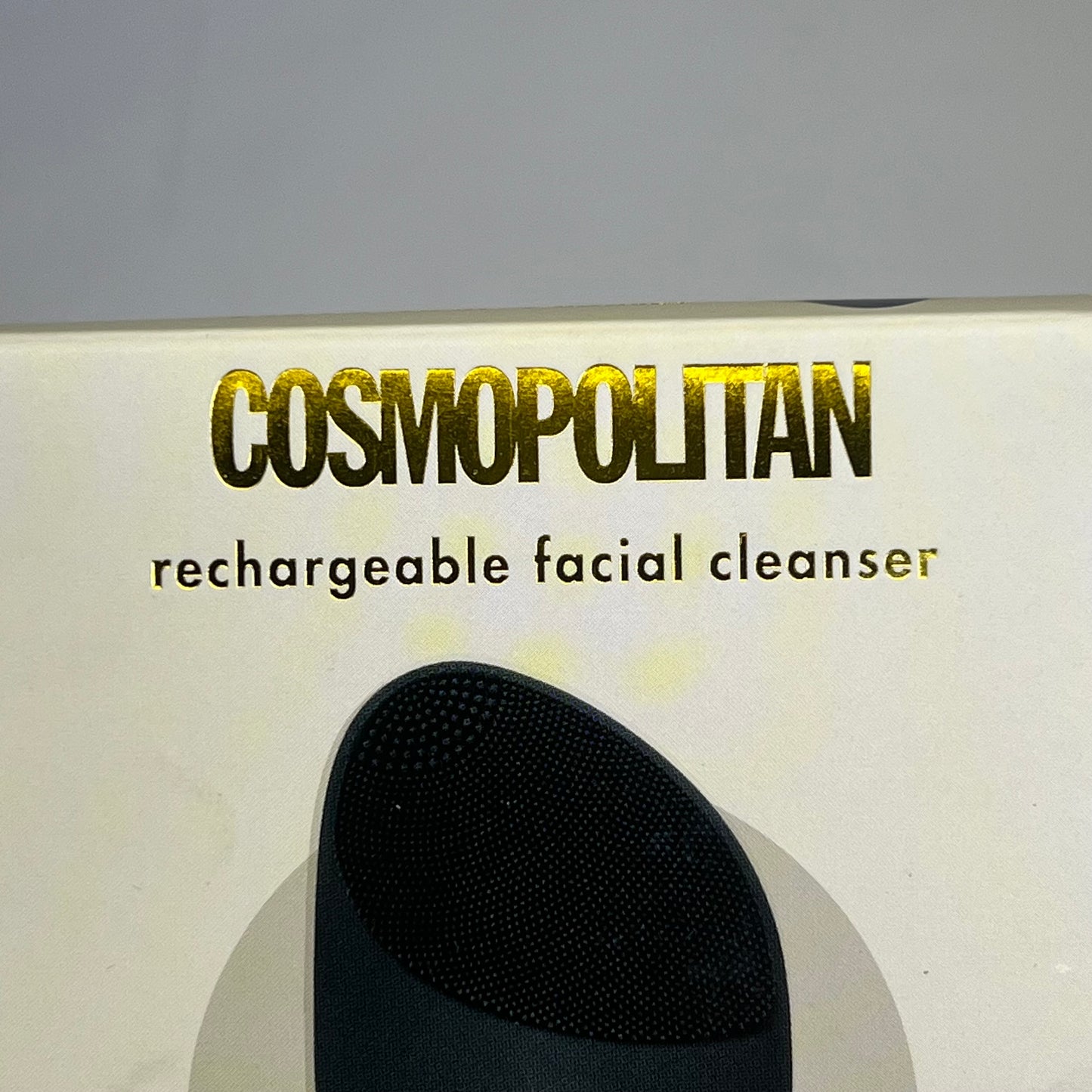 COSMOPOLITAN (2 PACK) Rechargeable Waterproof Silicone Face Scrubber Black 2021-7277