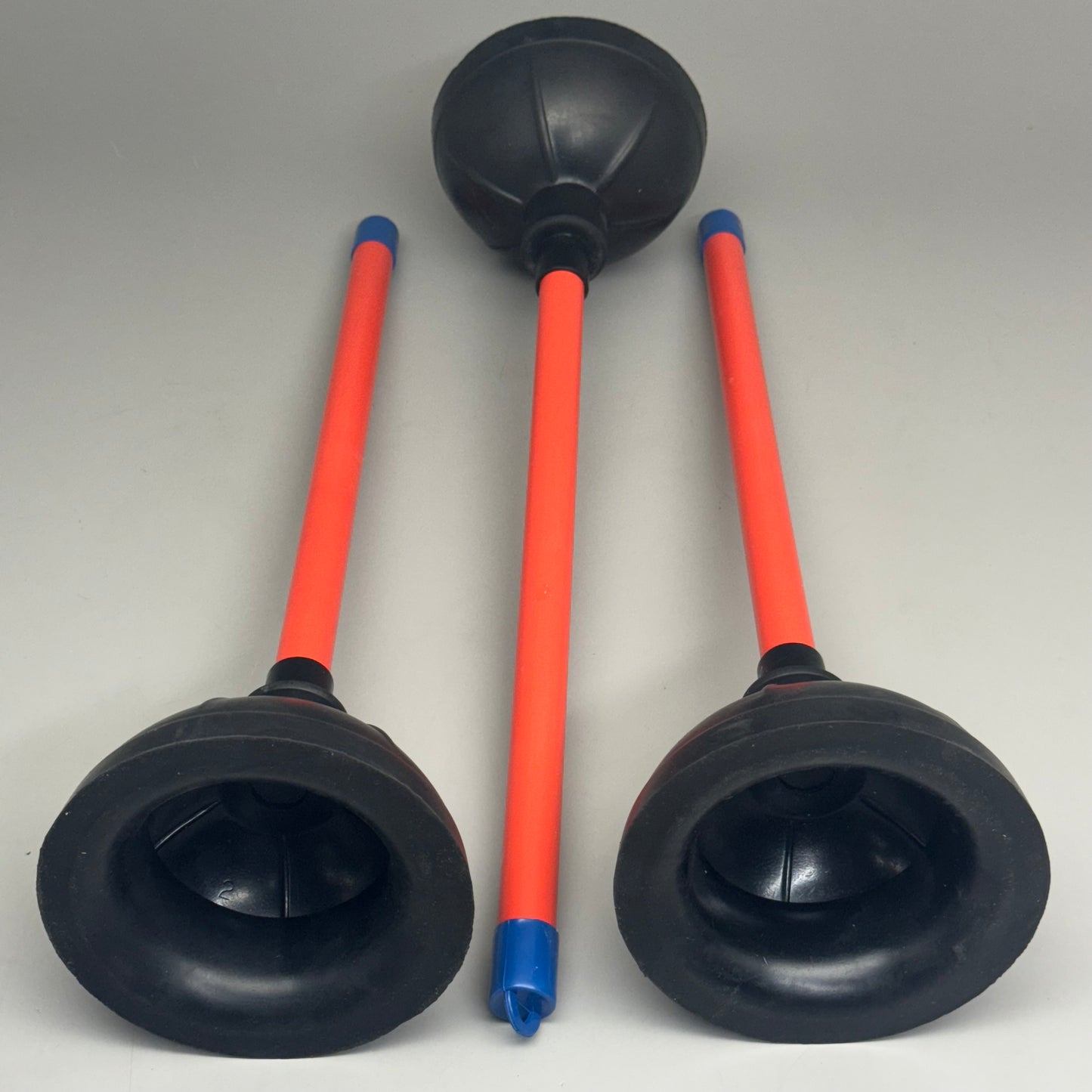 BOARDWALK Industrial (3 PACK) Toilet PlungerBoardwalk  18" Plastic Handle for 5-5/8" Bowls 09201