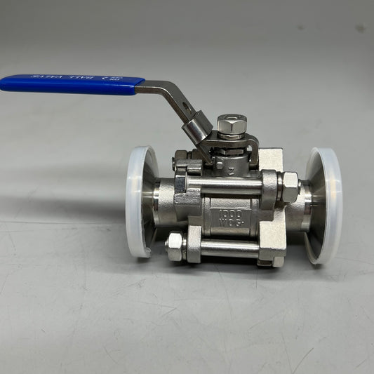 DERNORD Sanitary Ball Valves Fits 1.5" Tri-clamp Clover Stainless Steel 304 (MATURE, DO NOTHING)