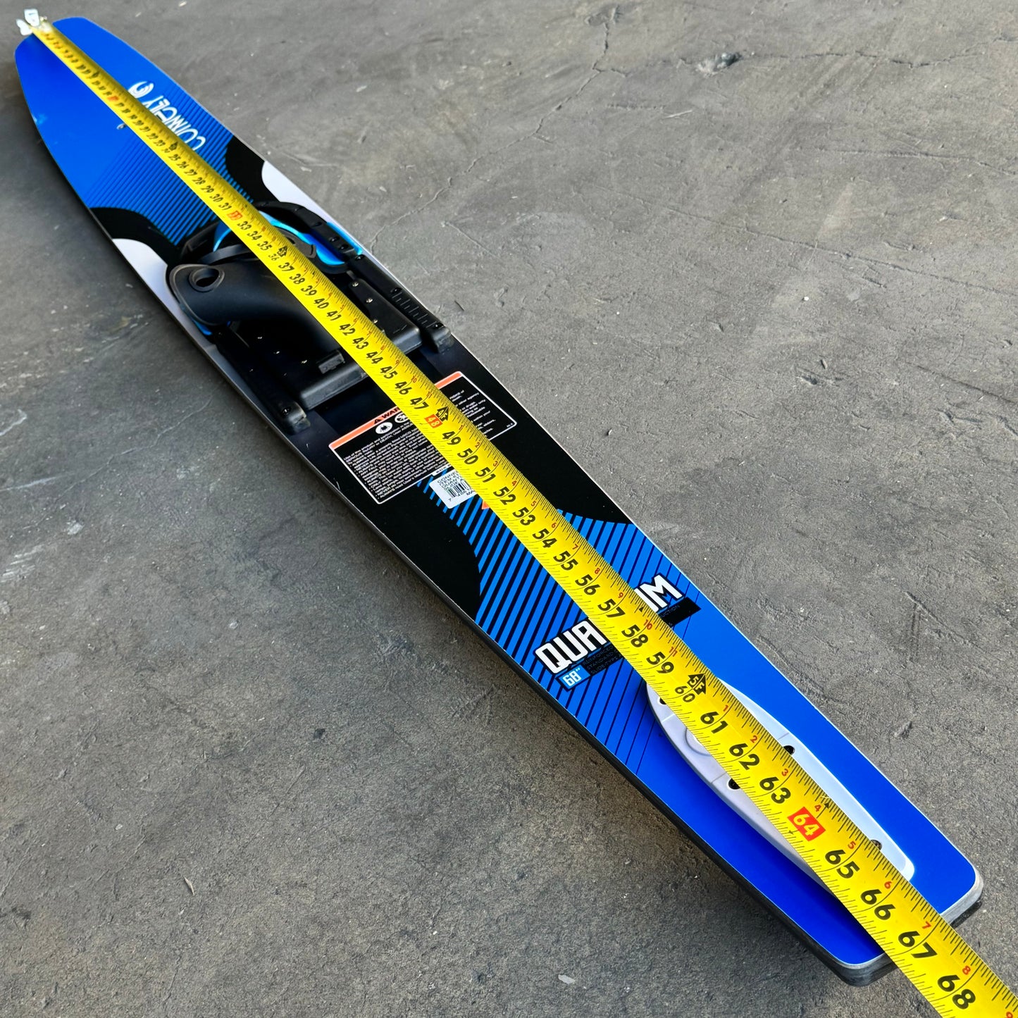 CONNELLY Quantum 61220342 Adult Trainer Combo Water Skis 2”Wx68”L Blue/Black