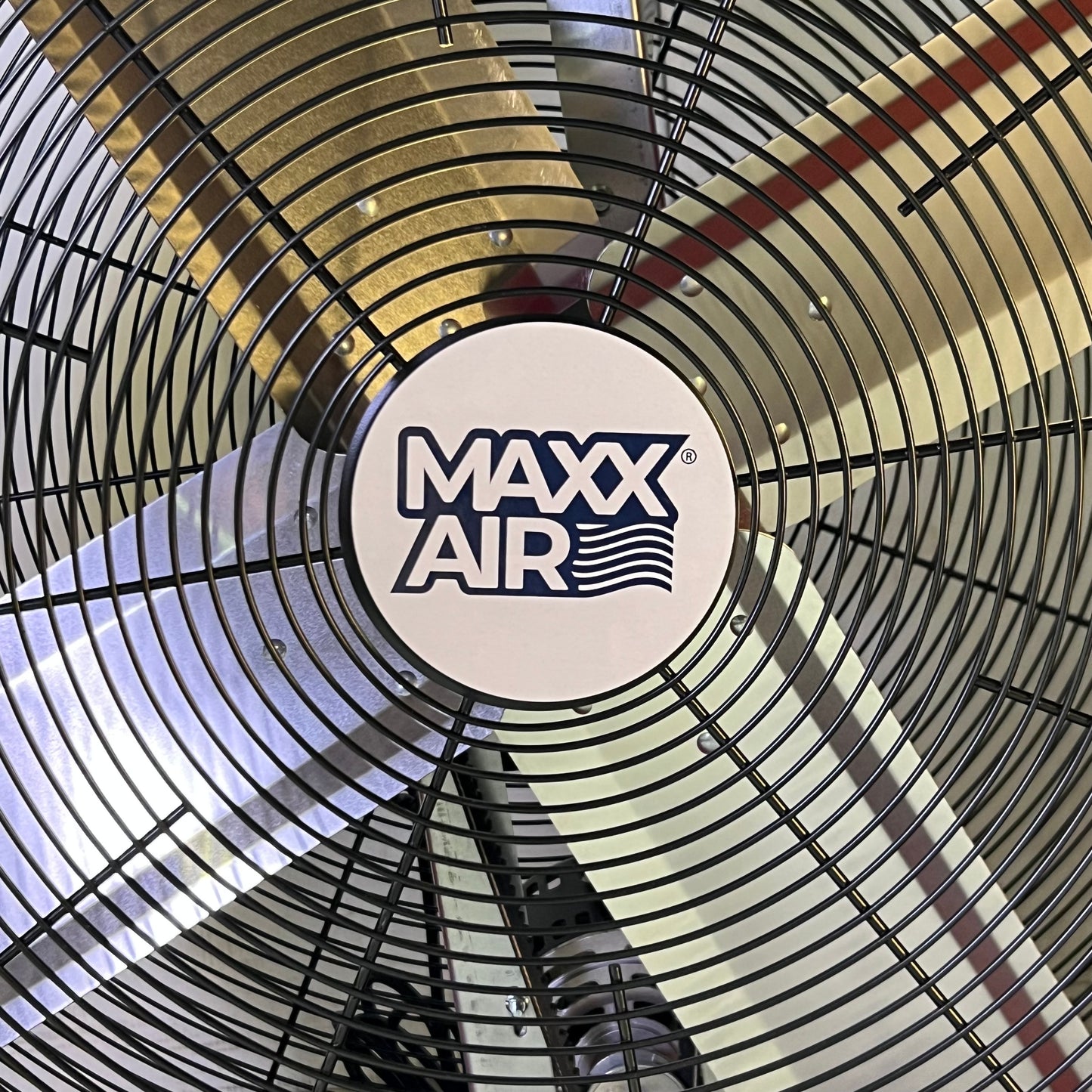 MAXX AIR 42" Industrial 2 Speed Belt Drive Portable Air Circulator - BF42BD RED