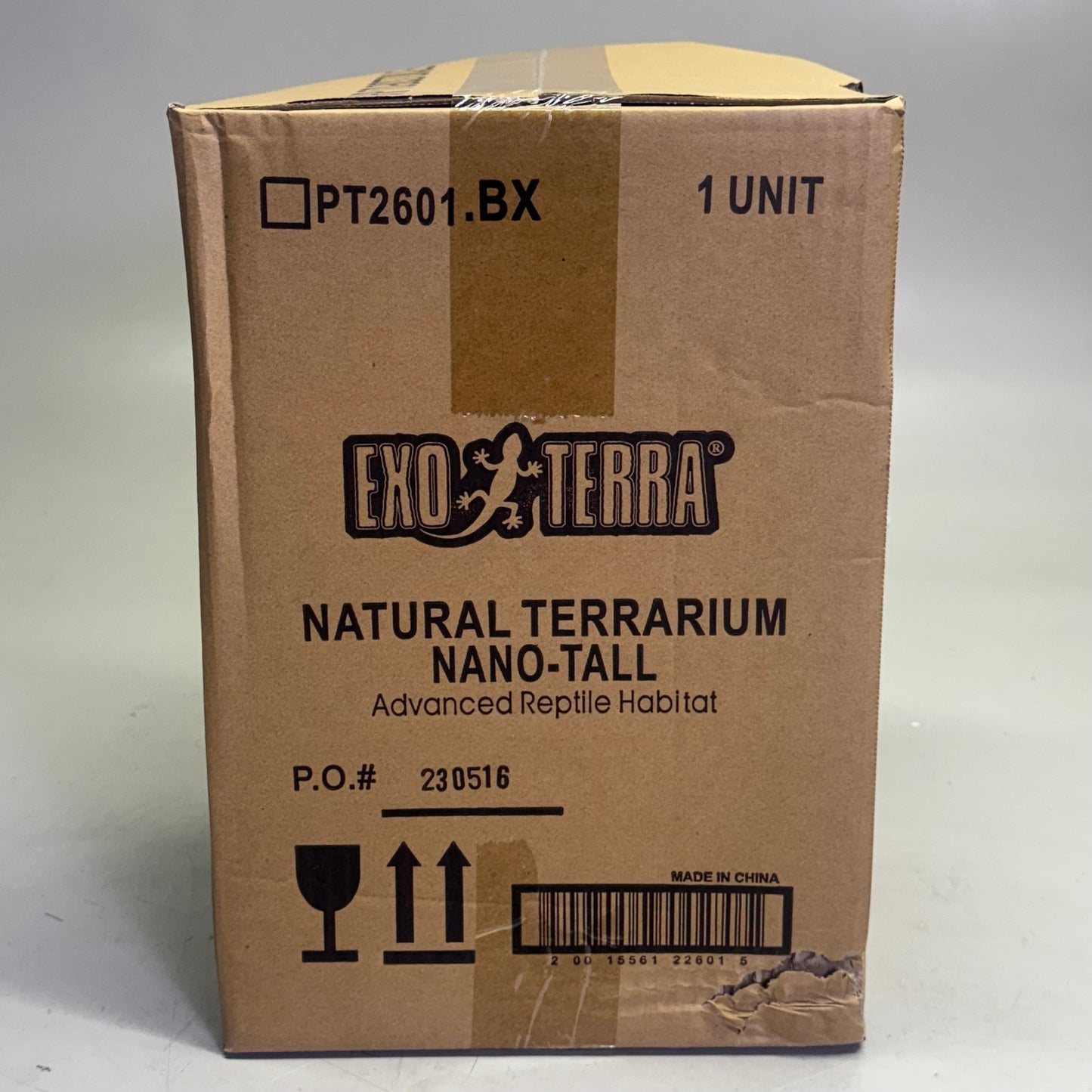 EXO-TERRA Natural Terrarium Advanced Reptile Habitat Sz 8" x 8" x 12" PT2601.BX