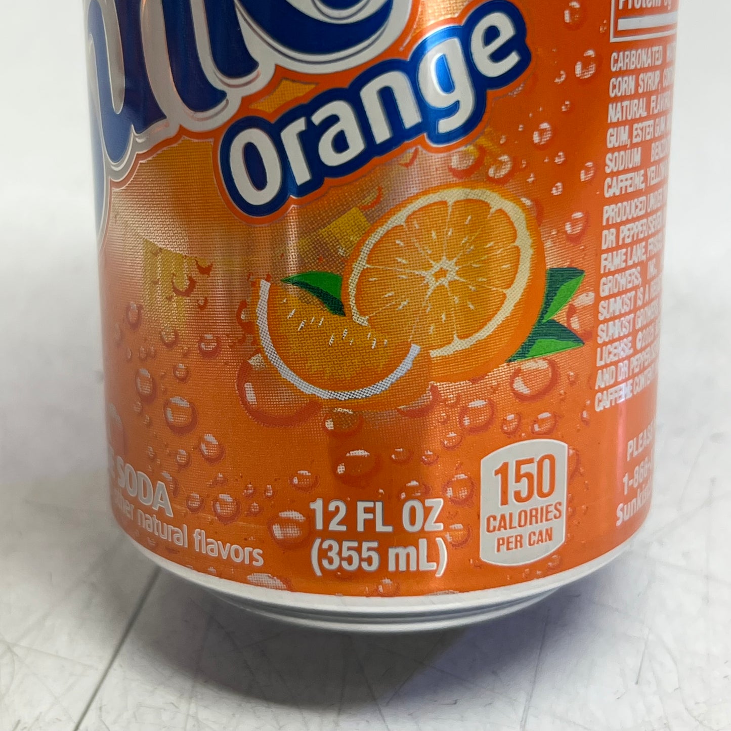 ZA@ SUNKIST (12 PACK) Orange Soda 12 Fl Oz. BB 10/26