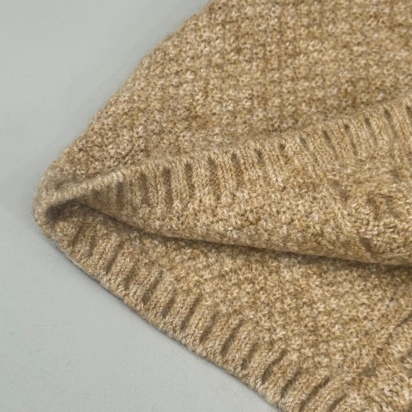 VINCE CAMUTO Cable Knit Sweater Women's Sz-L Latte Heather SC2895