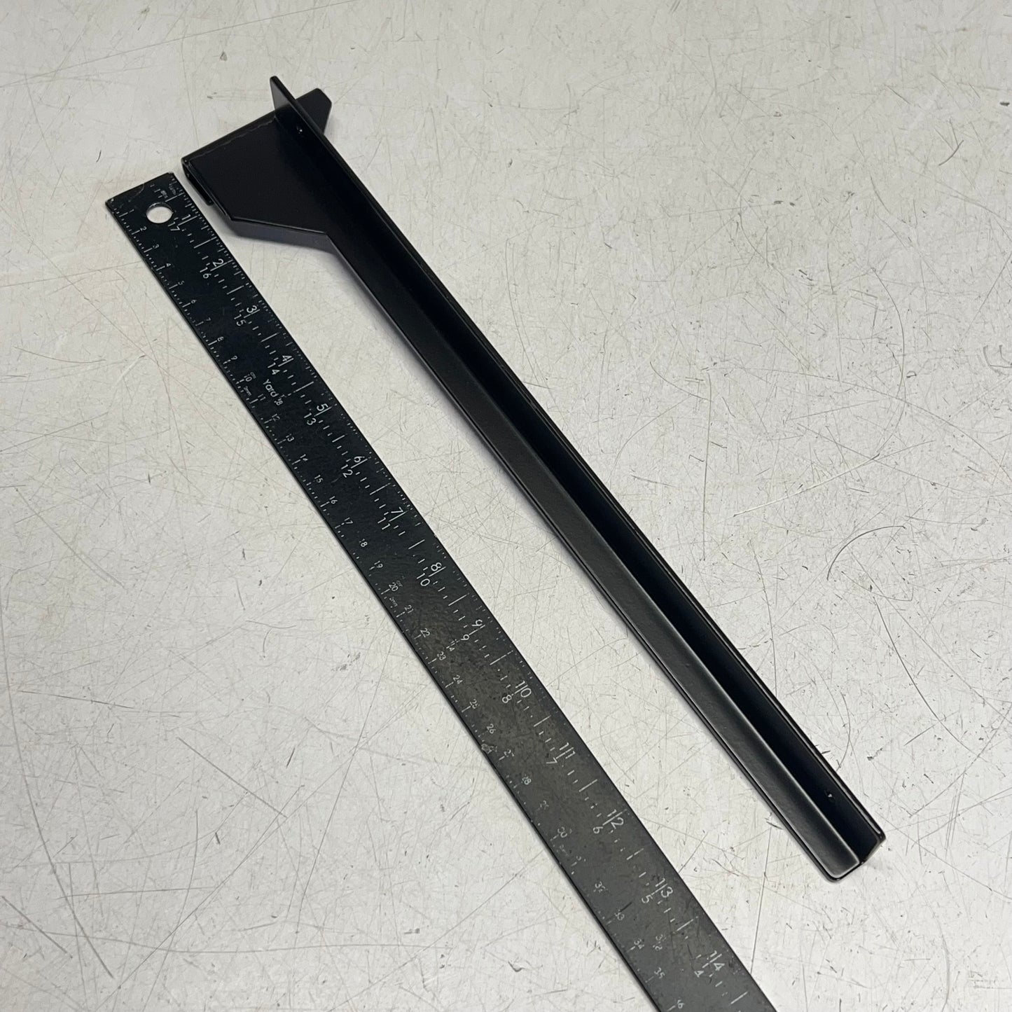UDIZINE Shelf Bracket Set (L&R) For 14″-16″ Wood Or Glass Shelves Black VR116DB