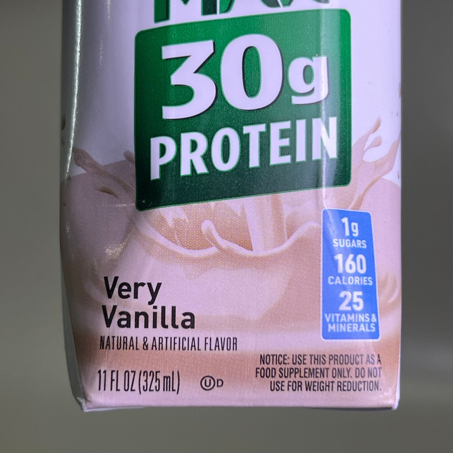 BOOST (12 Count) Plus Nutritional Drink, Very Vanilla 11 fl oz BB 01/26