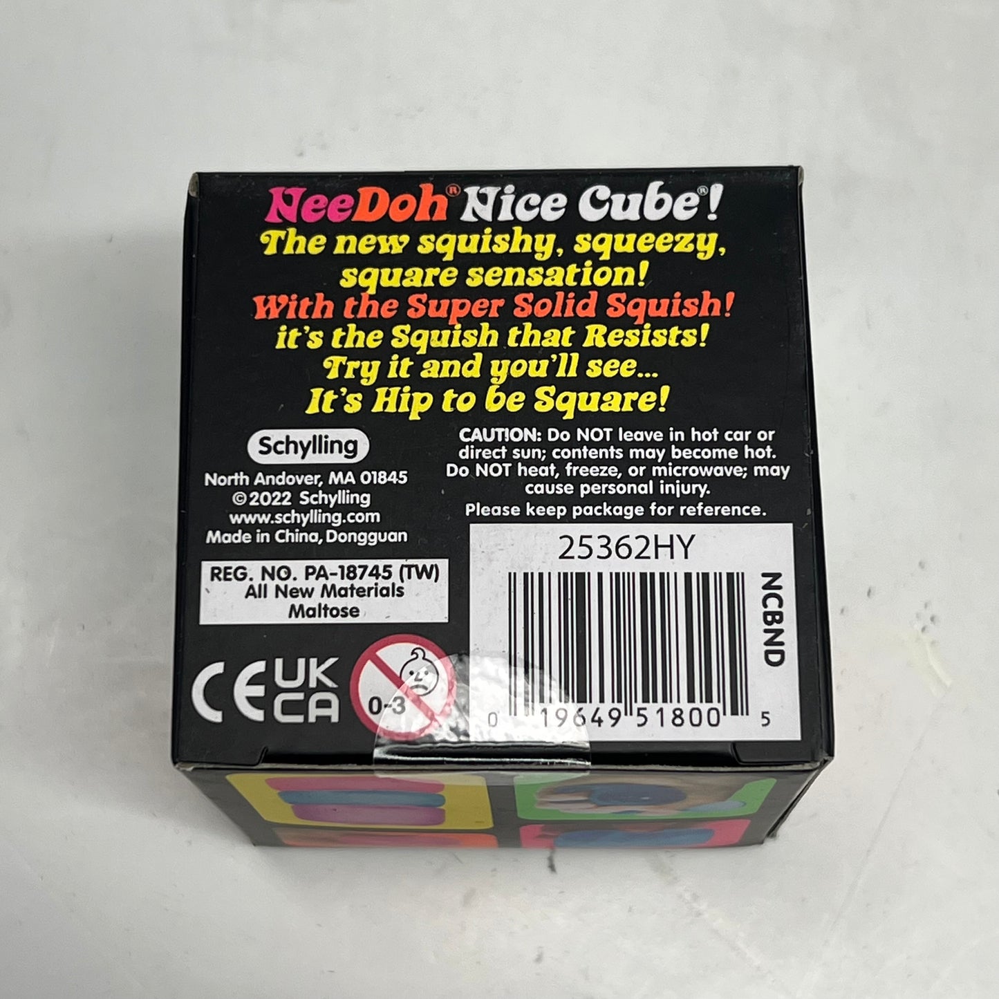 NEE DOH (3 PACK) Nice Cube Super Solid Squish Collectable Pink, Blue & Purple