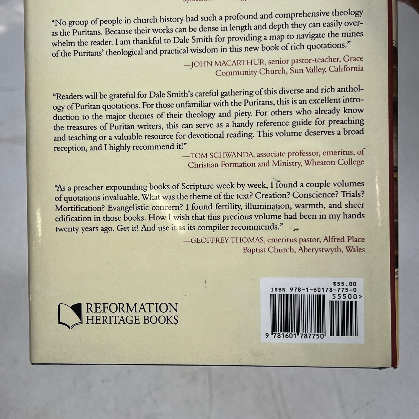 ORE FROM THE PURITANS MINE Hardback Book Foreword by Joel R. Beeke Pub Date 2020