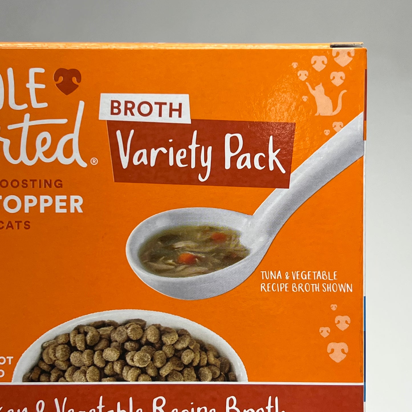 WHOLE HEARTED (2 PACK, 12 EACH) Flavor Boost Meal Topper For Cats 1.4oz BB 03/28