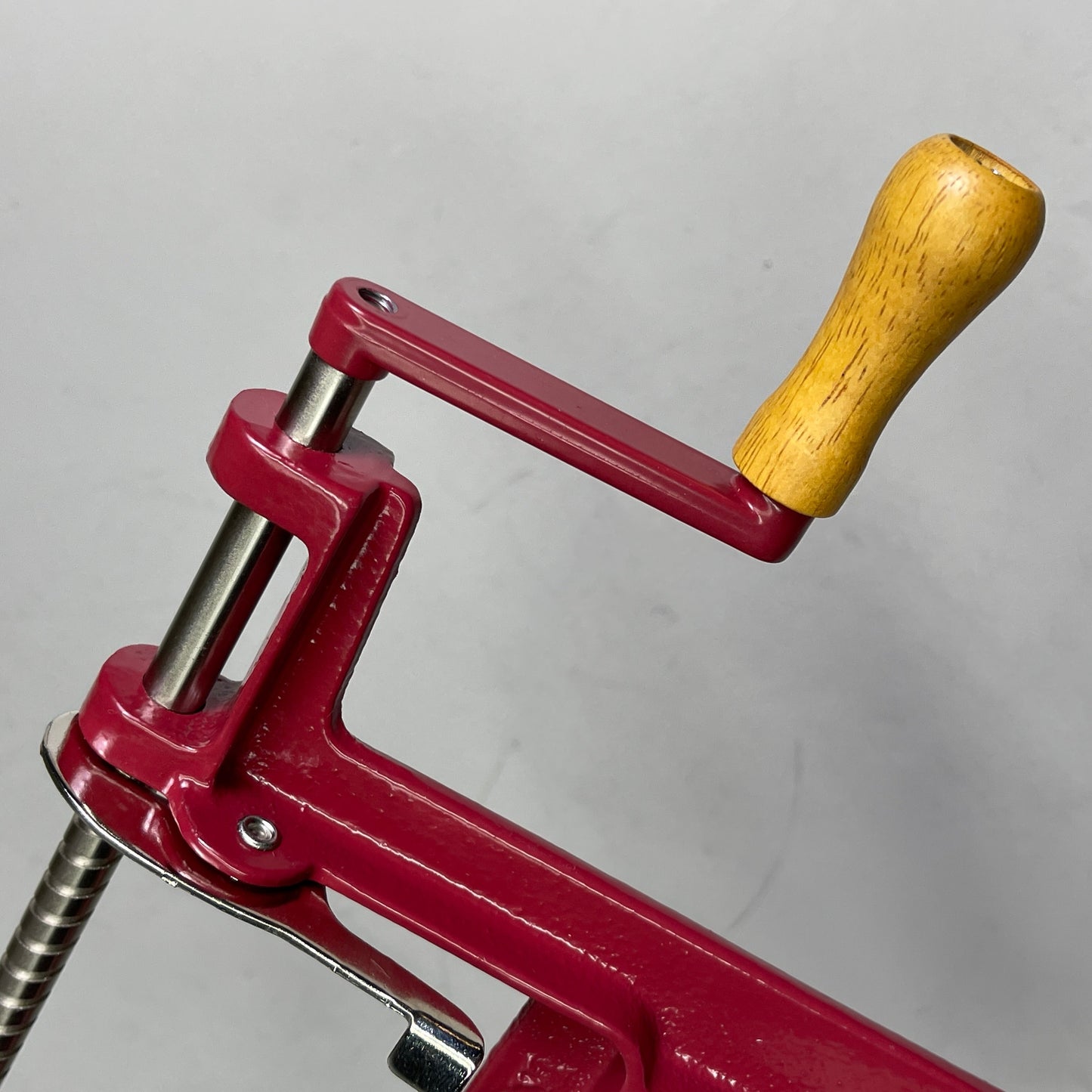 ZA@ AMCO Cast Iron Clamp Apple Peeler Corer Slicer Potatoes Red A501 628401 C