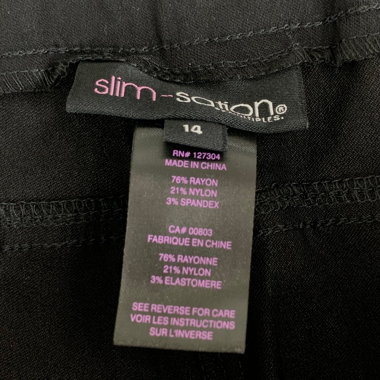 MULTIPLES  Narrow Leg Pant Petite Women's Sz 14