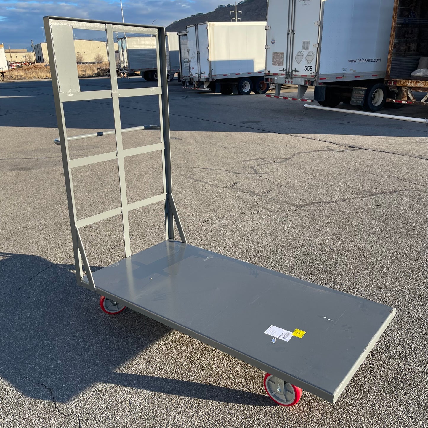 ZA@ Pallet of LITTLE GIANT Flush Platform Truck 72”x36” Grey (AS-IS)(D)