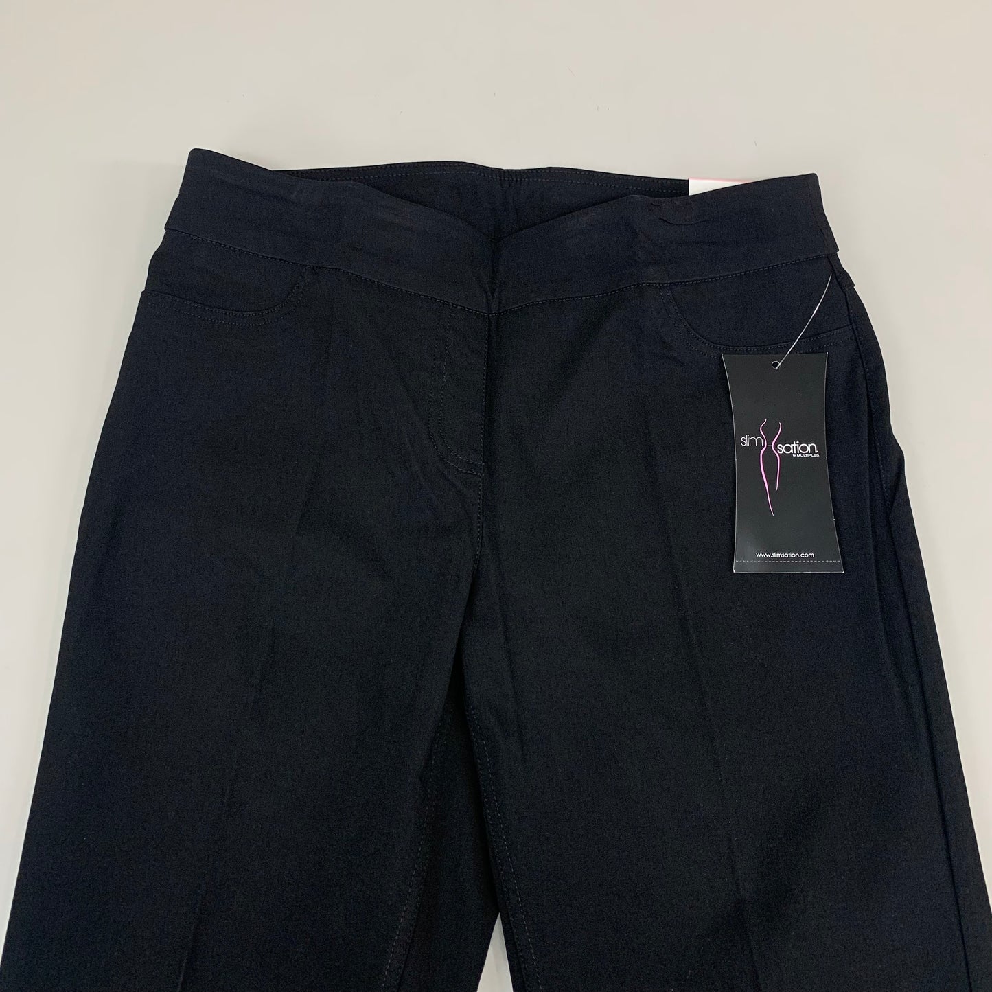 MULTIPLES Narrow Leg Pant Petite Women's Sz 10 Black