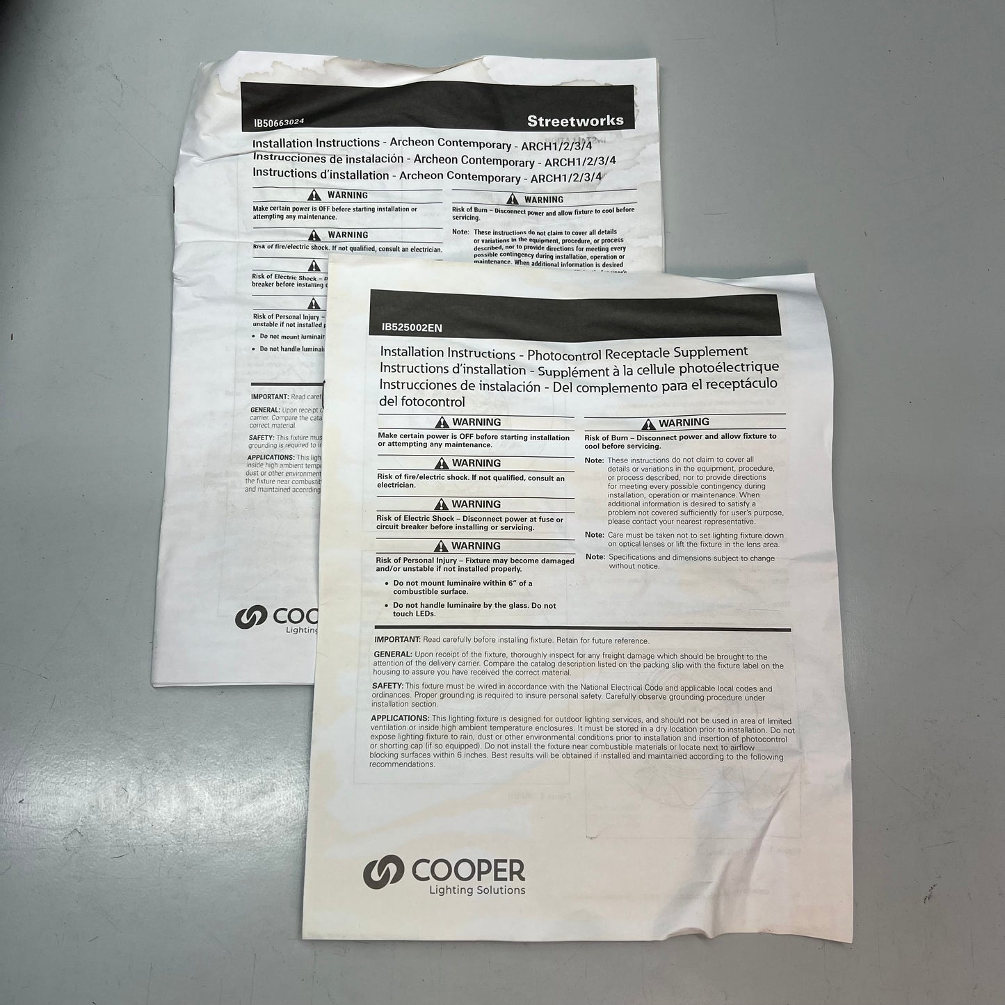 COOPER LIGHTING Archeon Contemporary Series Street Light 160 24000 L 4000 K