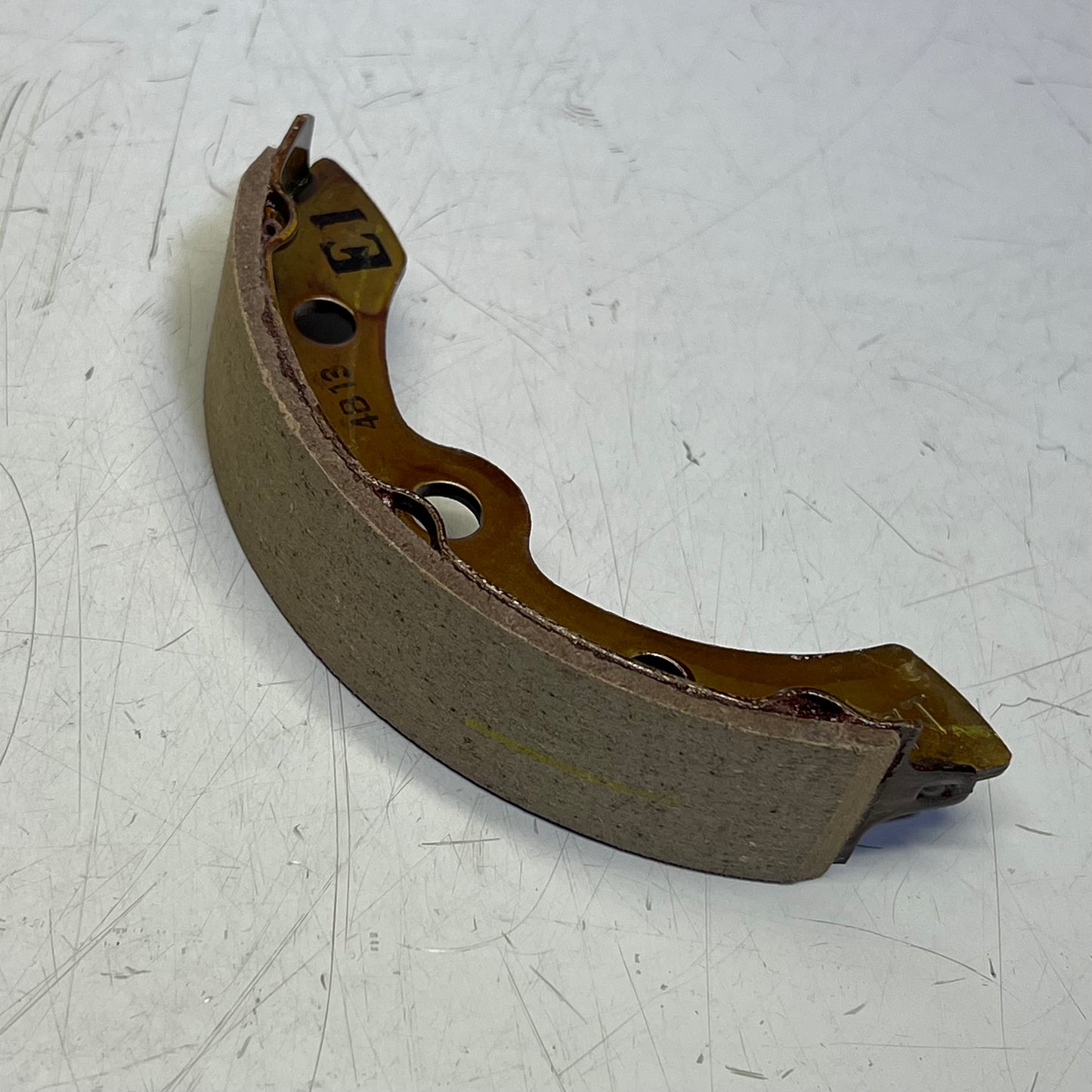 EZGO (2 PACK) Rear Brake Pad Trailing Shoe 2009-25 Cable Models OEM Tan 612412