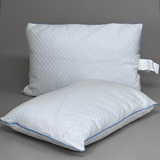 ZA@ BEDDING (2 PACK) Foam Standard Pillows White New No Packaging