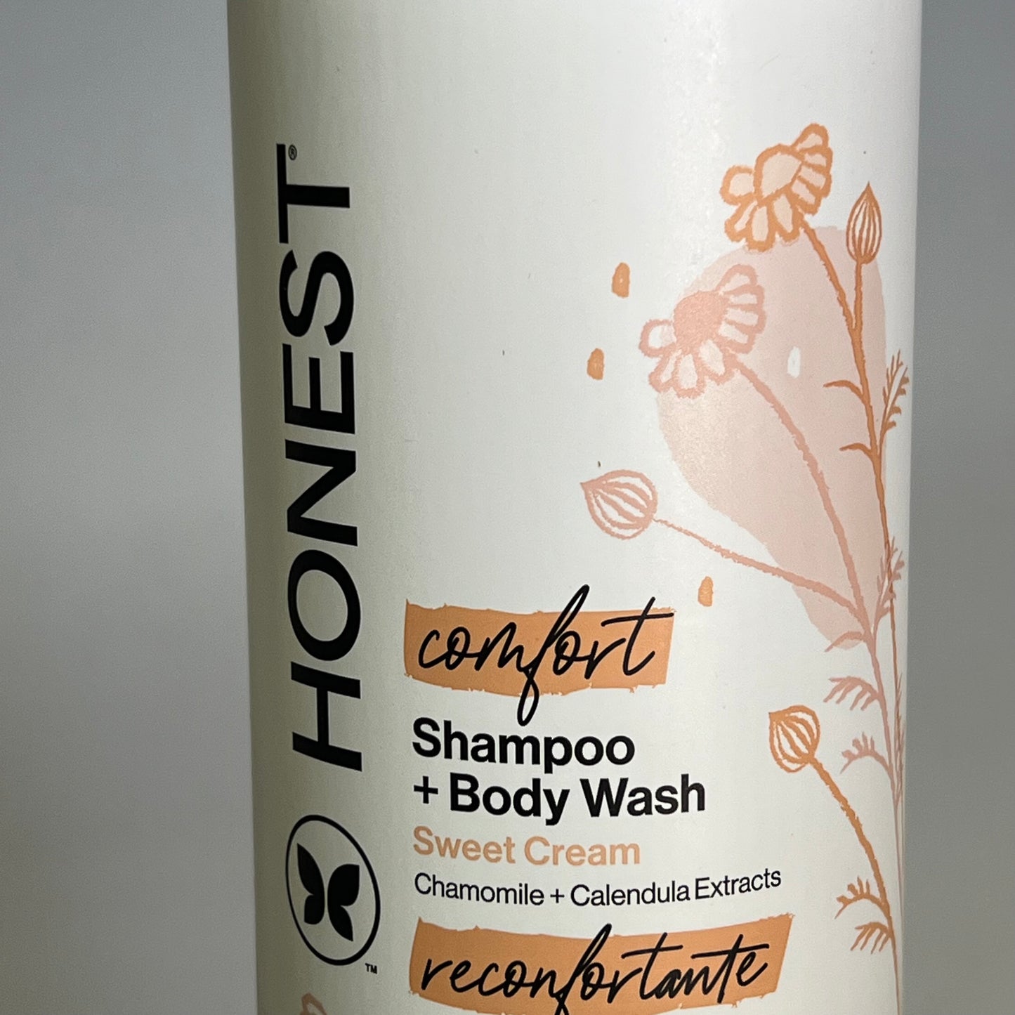 HONEST (2 PACK) Comfort Baby Shampoo + Body Wash Sweet Cream Scent 18 fl oz