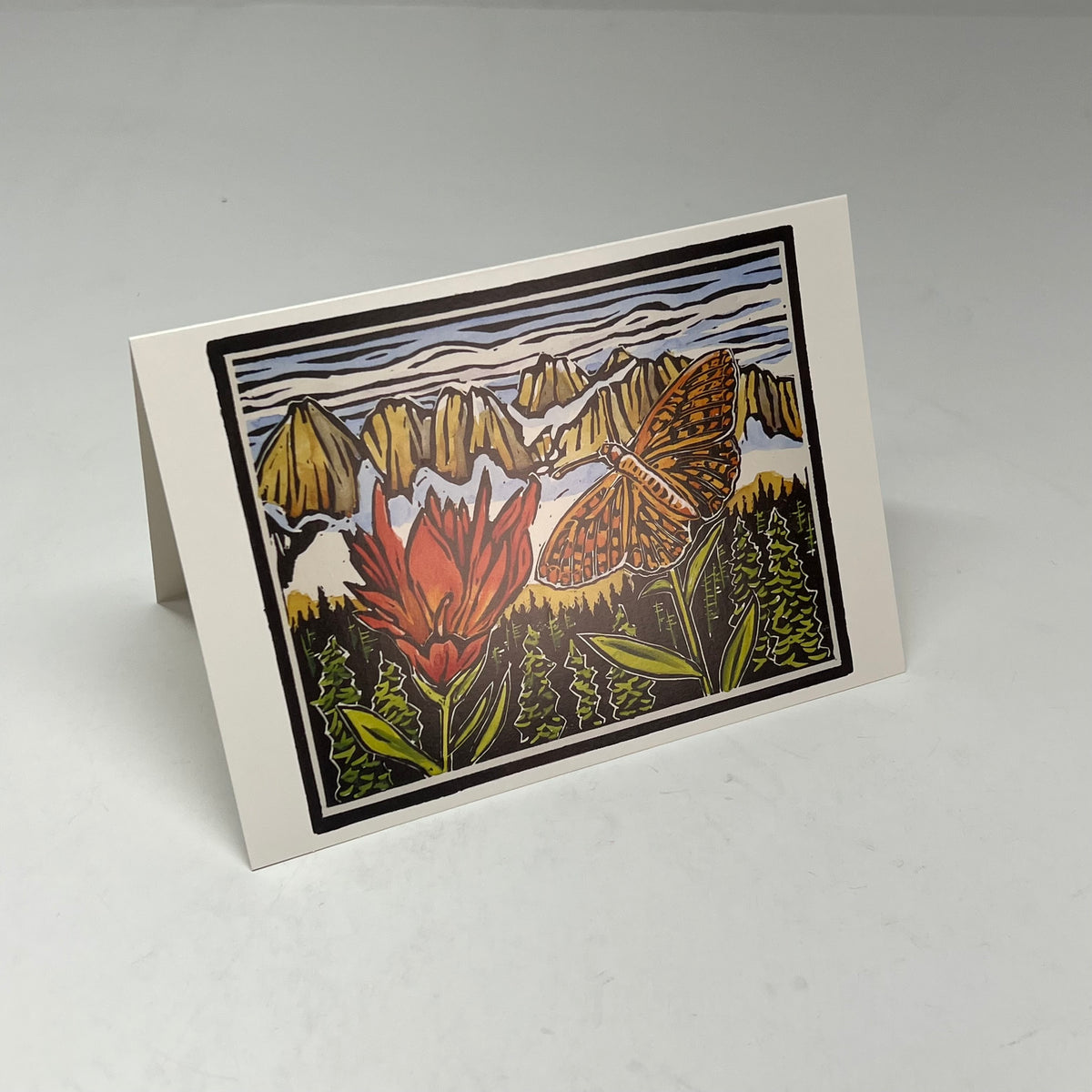 POMEGRANATE (20 PACK) Molly Hashimoto Wildflowers Notecards & Envelopes 4x6"