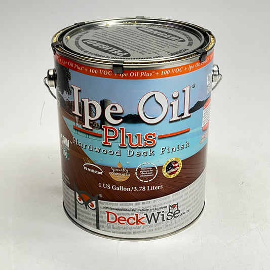 DECK WISE Ipe Oil Plus Hardwood Deck Finish 1 Gal 100 VOC Semi Transparent