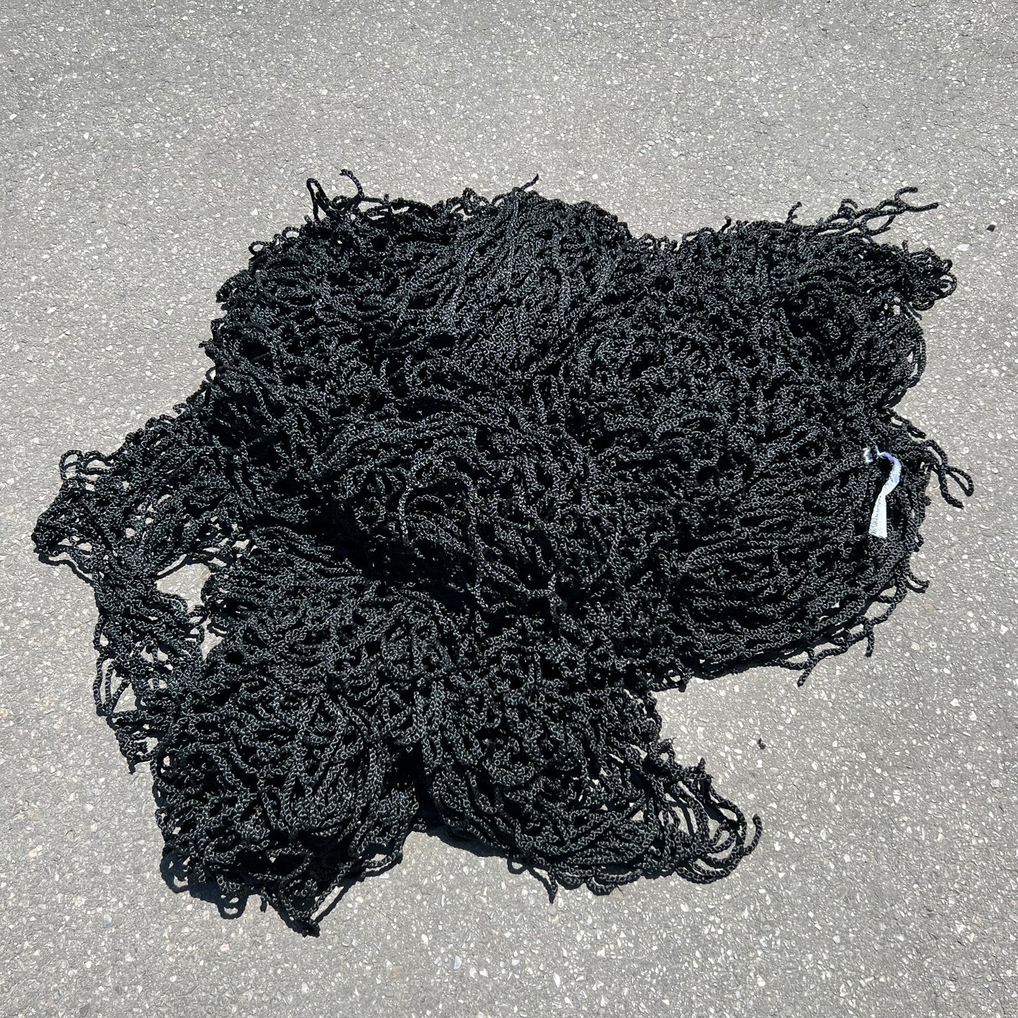 PAYWUT? (40 PACK) Braided Nylon Rope Mesh / Net Black Sz 42"L x 37"W