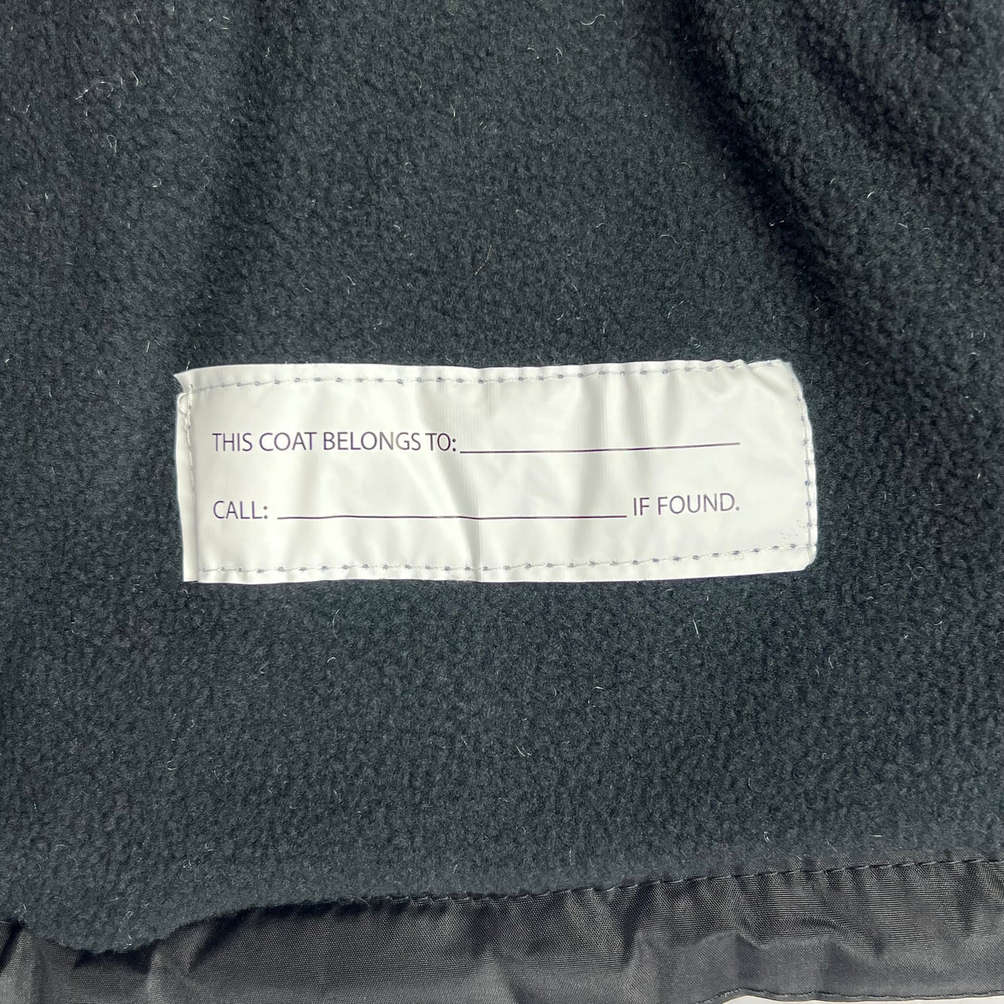 WHALES TAIL Fleece Lined Hooded Full Zip Up Winter Coat  Boy's Sz 6 Black