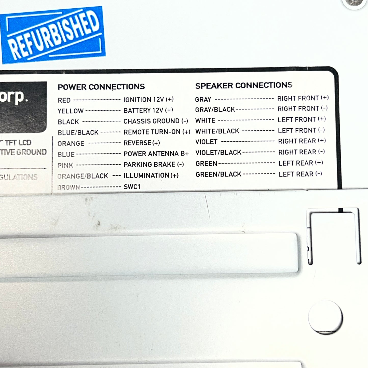 DUAL Refurbished Av Dvd Receiver  7" Fits 1 DIN Dash Opening Black XDVD600