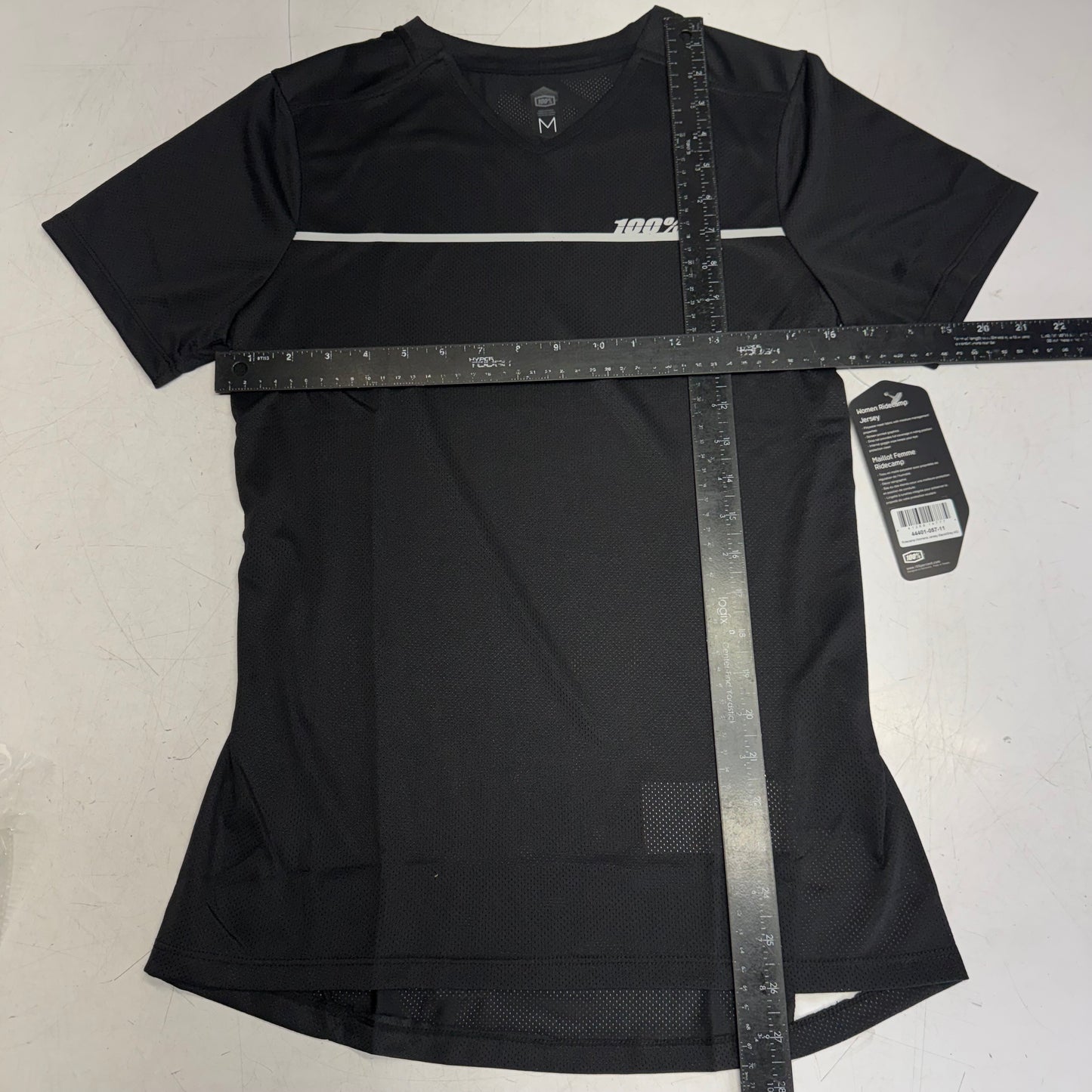 RIDECAMP Women's Short Sleeve Jersey Sz M Black/Grey 40035-00001