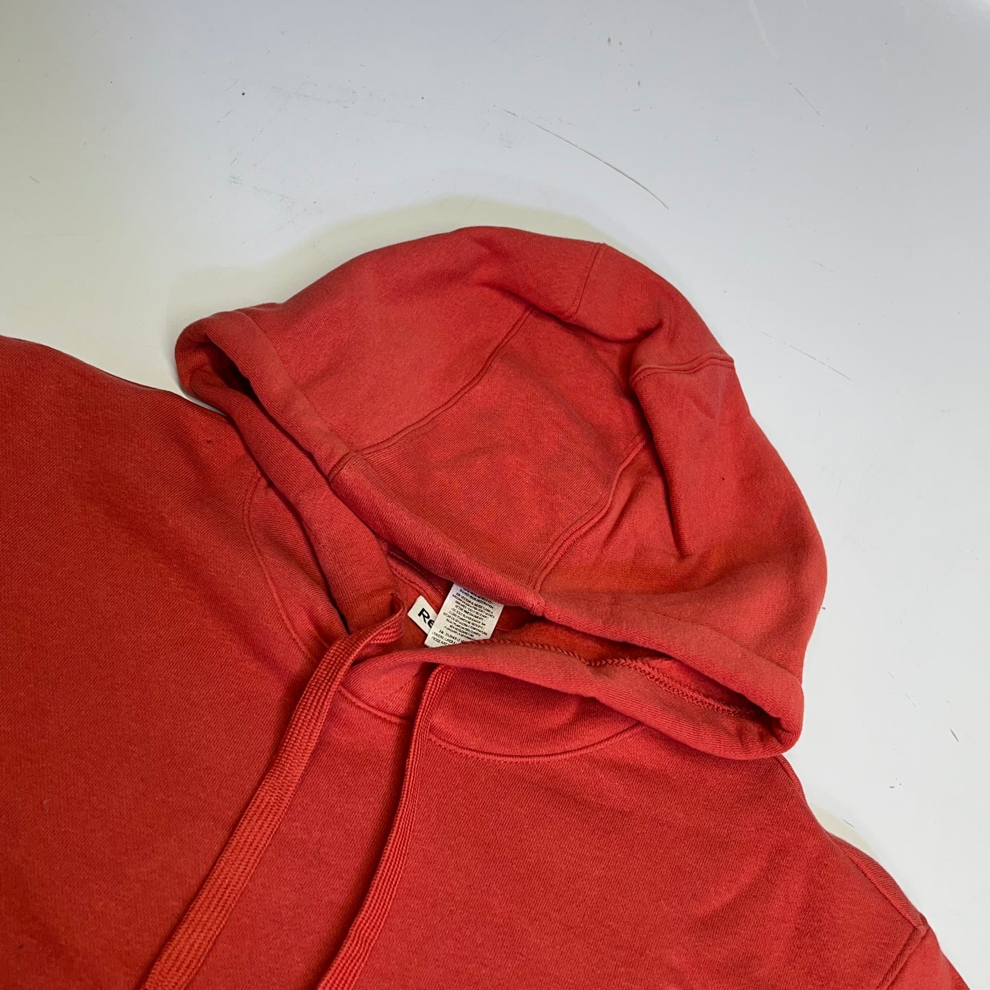 REEBOK Embroidered Logo Oversized Hoodie Women's Sz L Baked Apple REM233FH03141